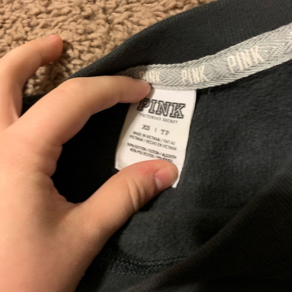 VS PINK Gray Crew Neck Sweatshirt - Picture 2 of 2